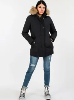 Flight Finery Giubbotto donna con cappuccio peloso