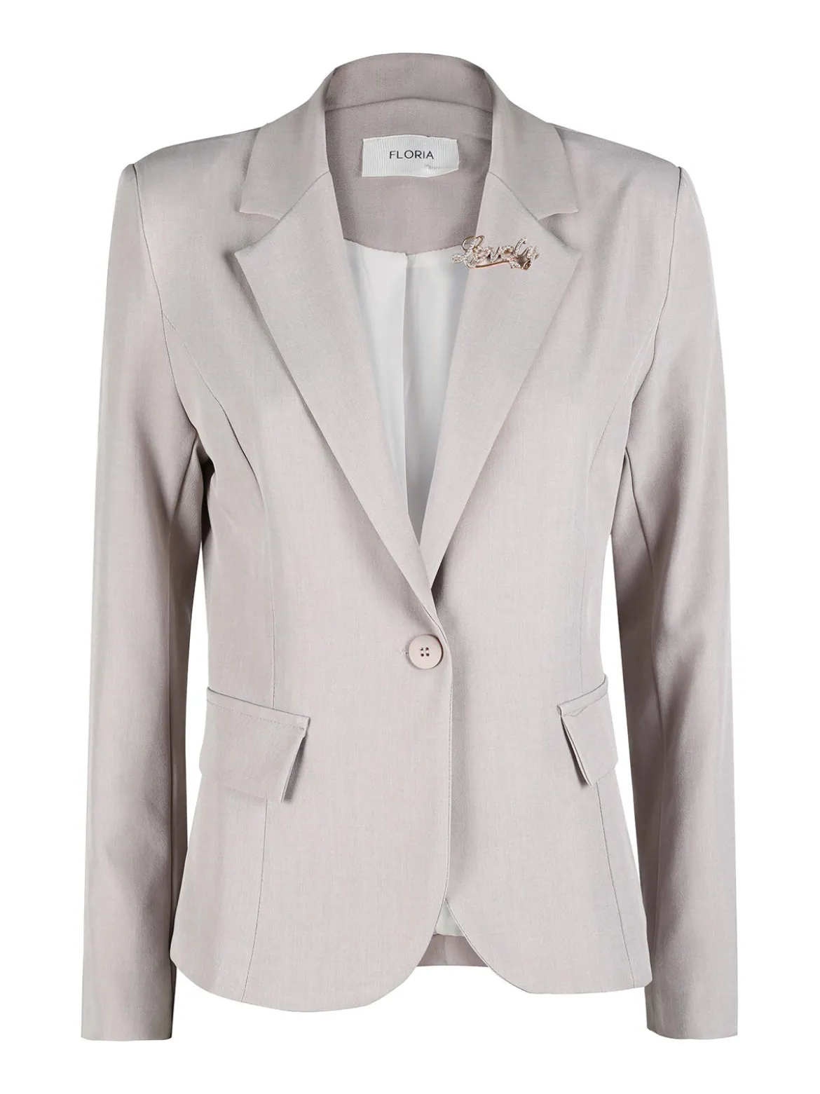 Floria Blazer donna classico con spilla di strass