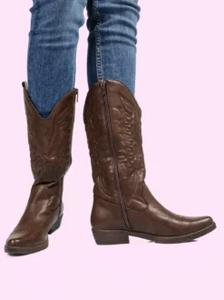Flyfor Stivaletti donna texani - marrone