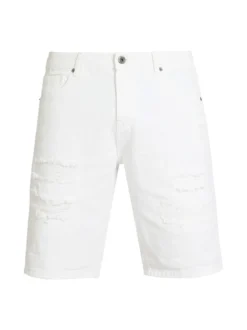 Frankie Malone Bermuda in jeans con strappi da uomo