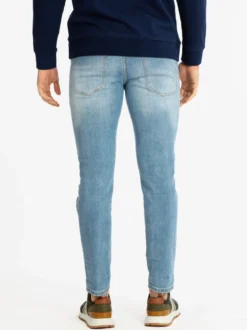 Frankie Malone Jeans da uomo slim fit con strappi