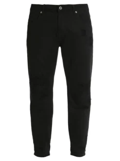 Frankie Malone Pantaloni cropped uomo con strappi