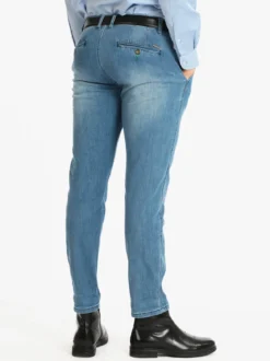Frankie Malone Pantaloni in cotone uomo effetto jeans