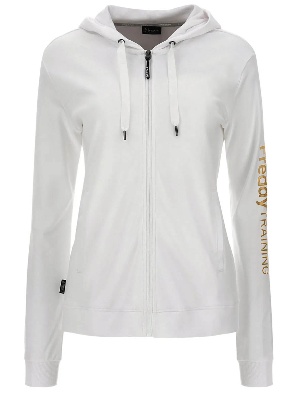 Freddy Felpa donna con cappuccio e zip in cotone