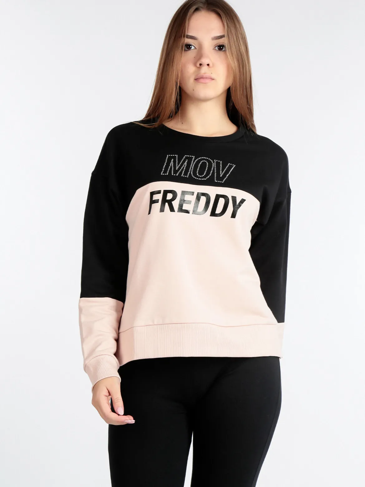 Freddy F2WMVS1 Felpa donna girocollo