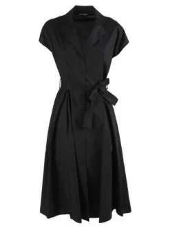 Frenetika Abito a camicia da donna in cotone con maniche corte
