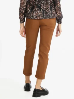 Frenetika Pantaloni cropped da donna con risvolto