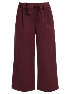 Frenetika Pantaloni donna a palazzo tinta unita - bordeaux