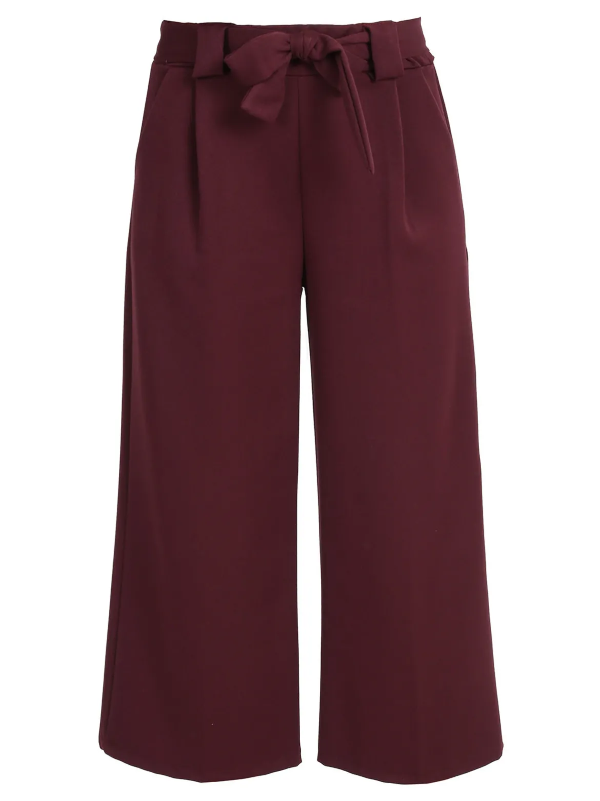 Frenetika Pantaloni donna a palazzo tinta unita - bordeaux