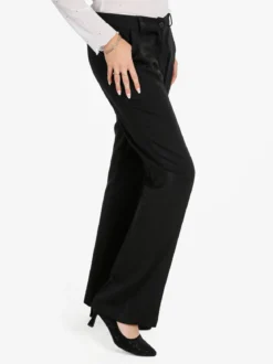 Frenetika Pantaloni donna a zampa - nero