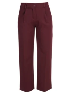 Frenetika Pantaloni donna classici a gamba larga - bordeaux