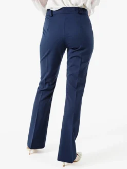 Frenetika Pantaloni eleganti da donna a zampa - blu scuro