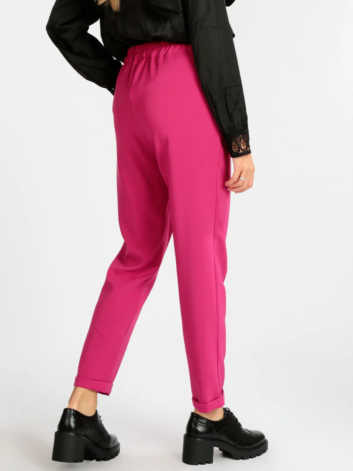 Frenetika Pantaloni eleganti donna con risvolto