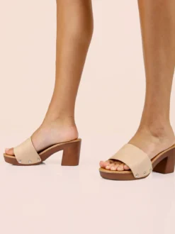 Galia Ciabatte donna con tacco e plateau