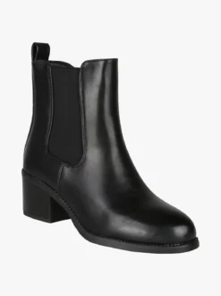 Galia Stivaletti donna chelsea con tacco - nero