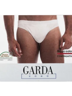 Garda Slip uomo bianco in filo di scozia