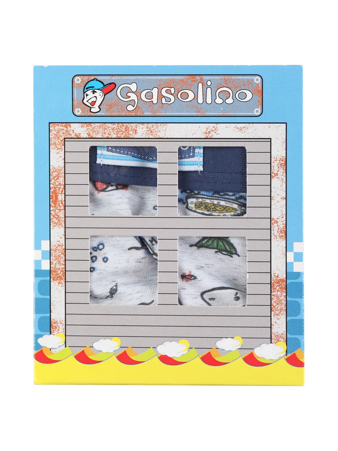 Gasolino Boxer da bambino con stampa