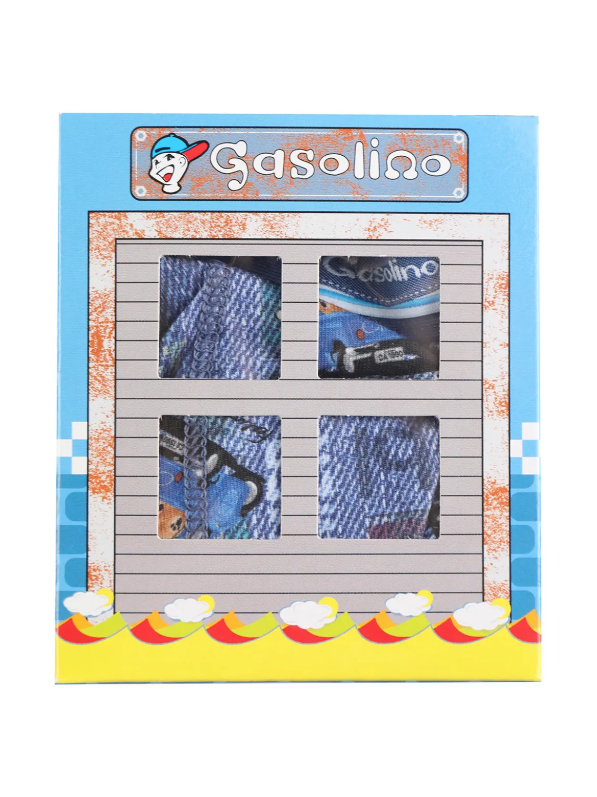 Gasolino Boxer da bambino con stampe