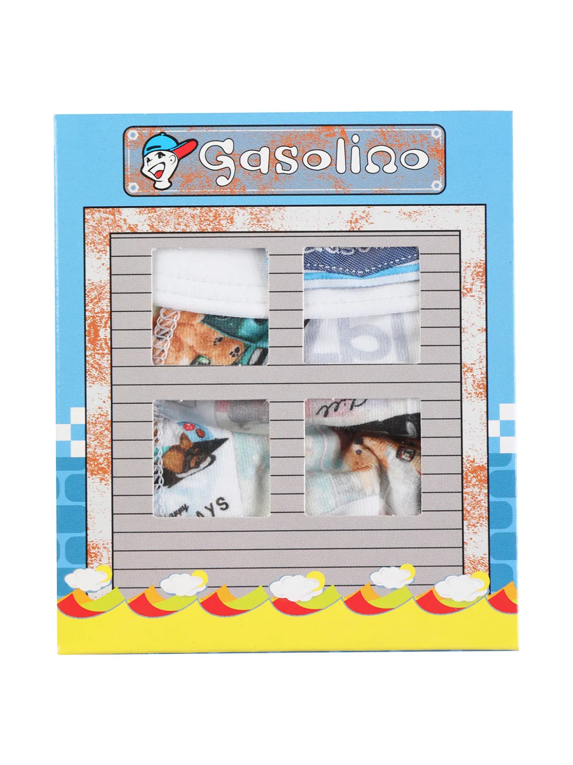 Gasolino Boxer da bambino con stampe