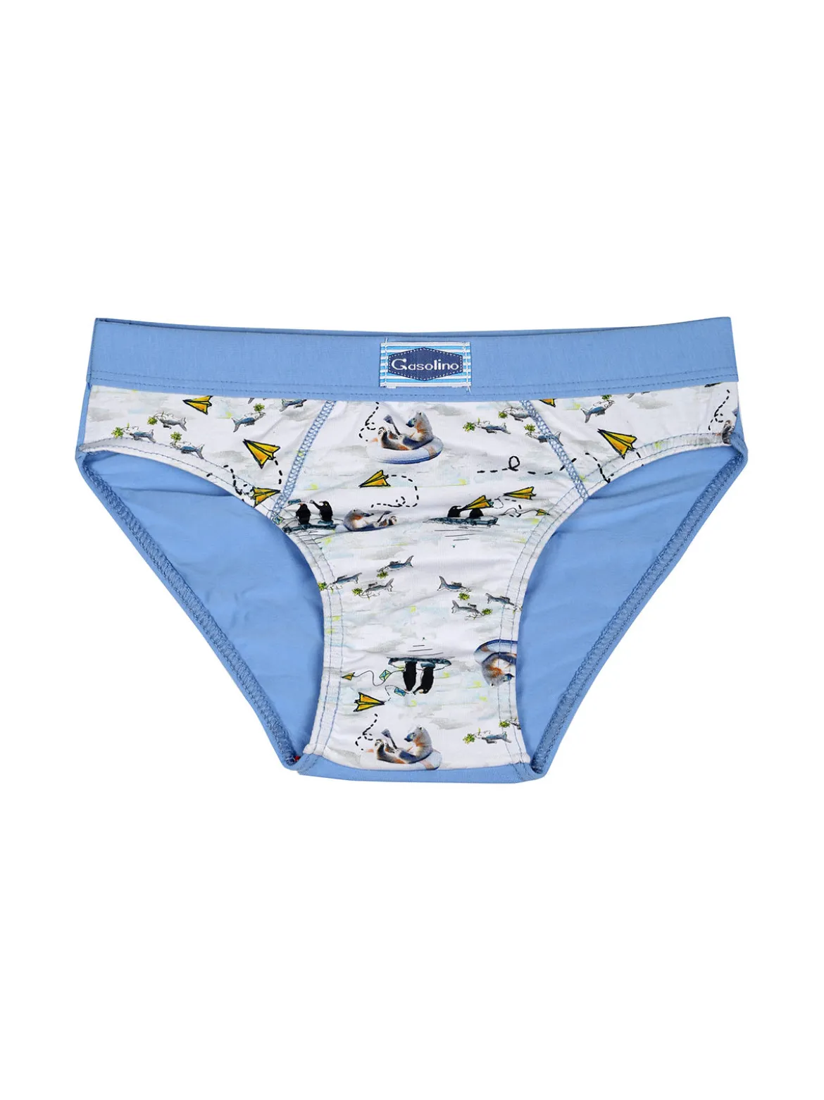 Gasolino Slip da bambino in cotone - azzurro