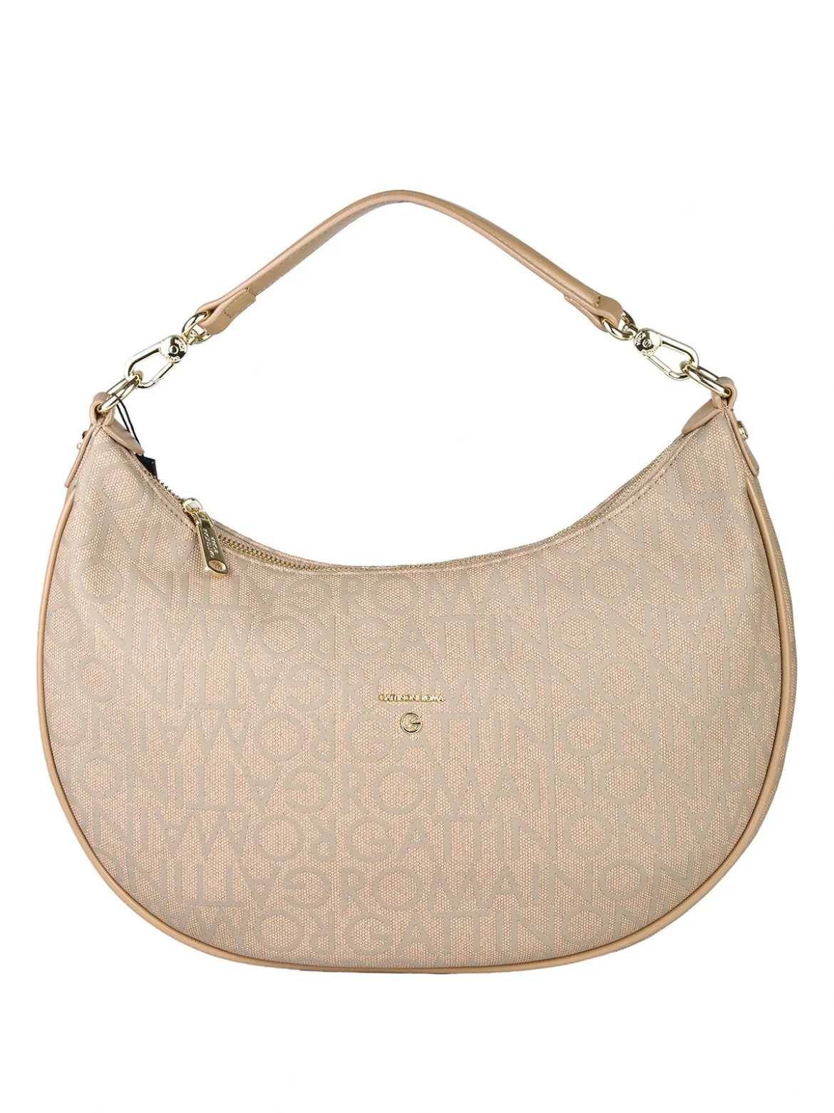 Gattinoni Borsa donna con stampe logo - taupe