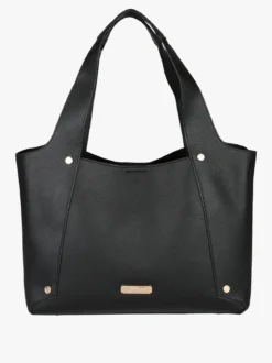 Gattinoni Borsa donna in ecopelle con doppi manici - nero