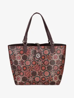 Gattinoni Borsa tote donna reversibile con pochette - bordeaux