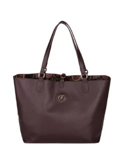 Gattinoni Borsa tote donna reversibile con pochette - bordeaux