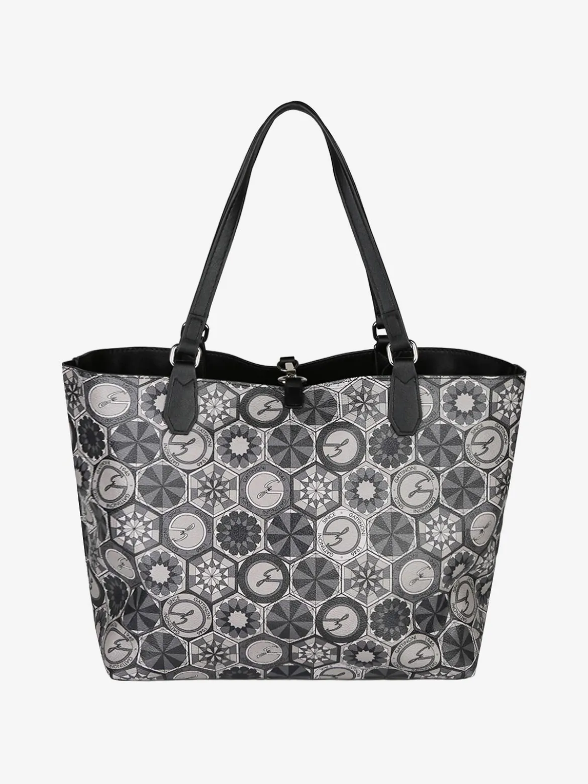 Gattinoni Borsa tote donna reversibile con pochette - nero