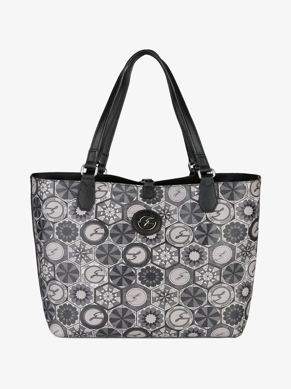 Gattinoni Borsa tote donna reversibile con pochette - nero