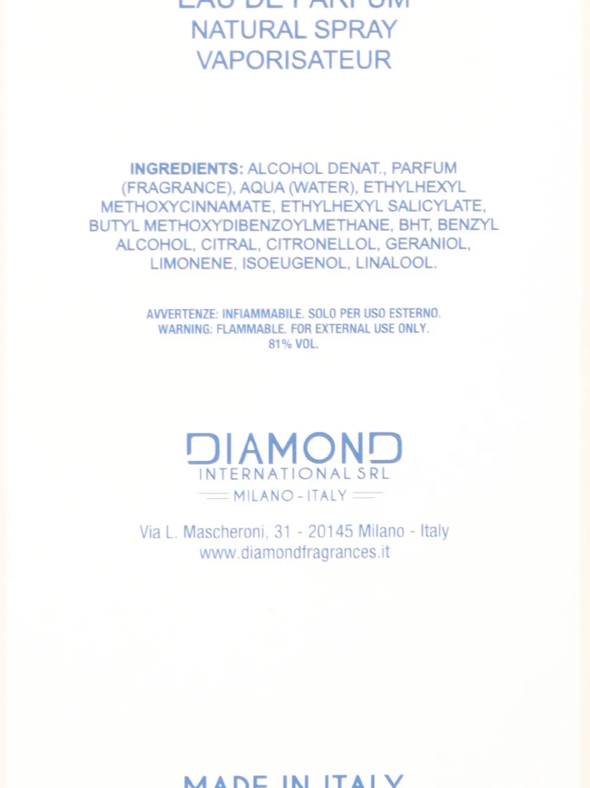 Gattinoni Nota blu 75 ml Profumo donna