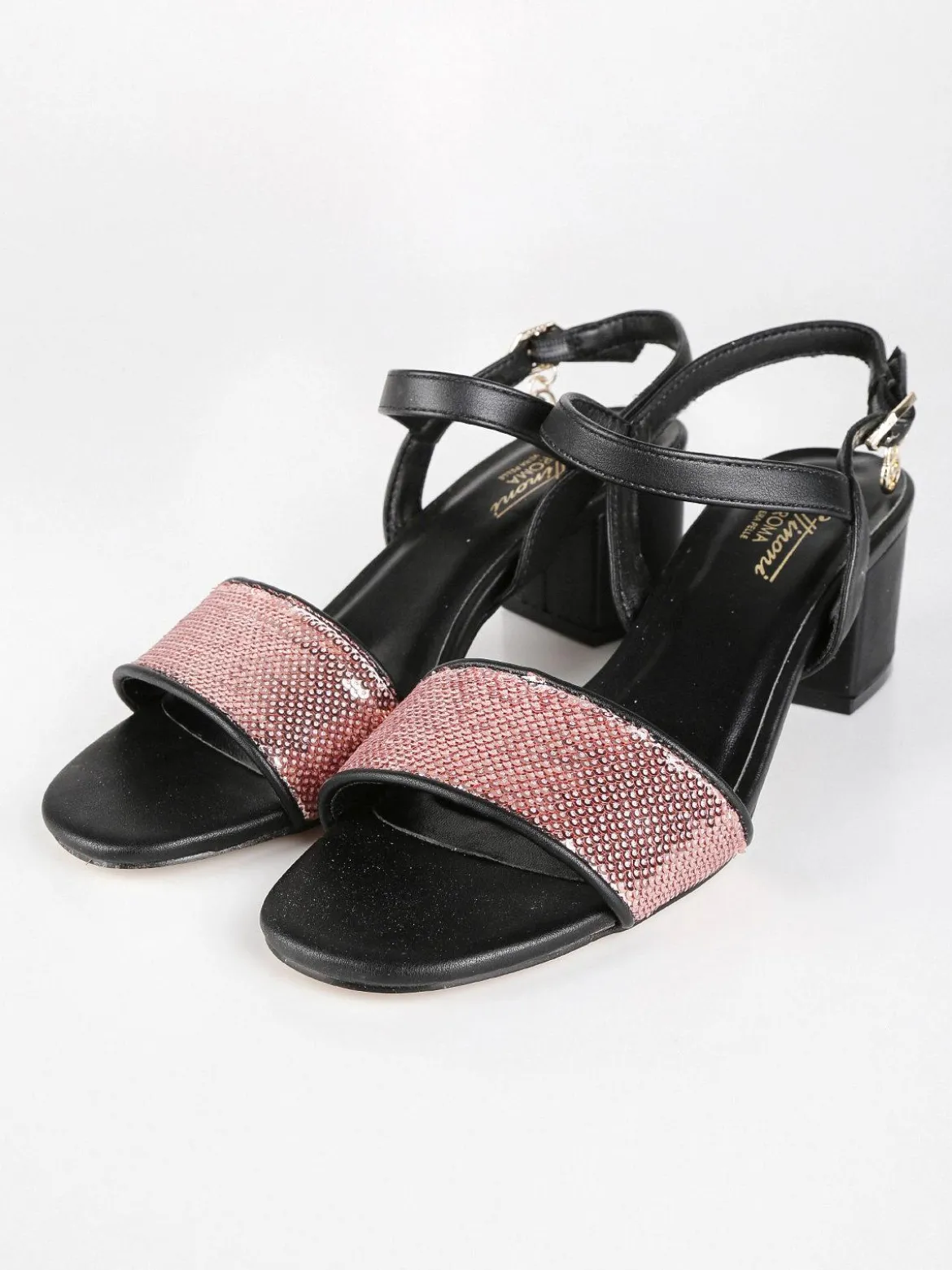 Gattinoni Sandali in pelle con paillettes