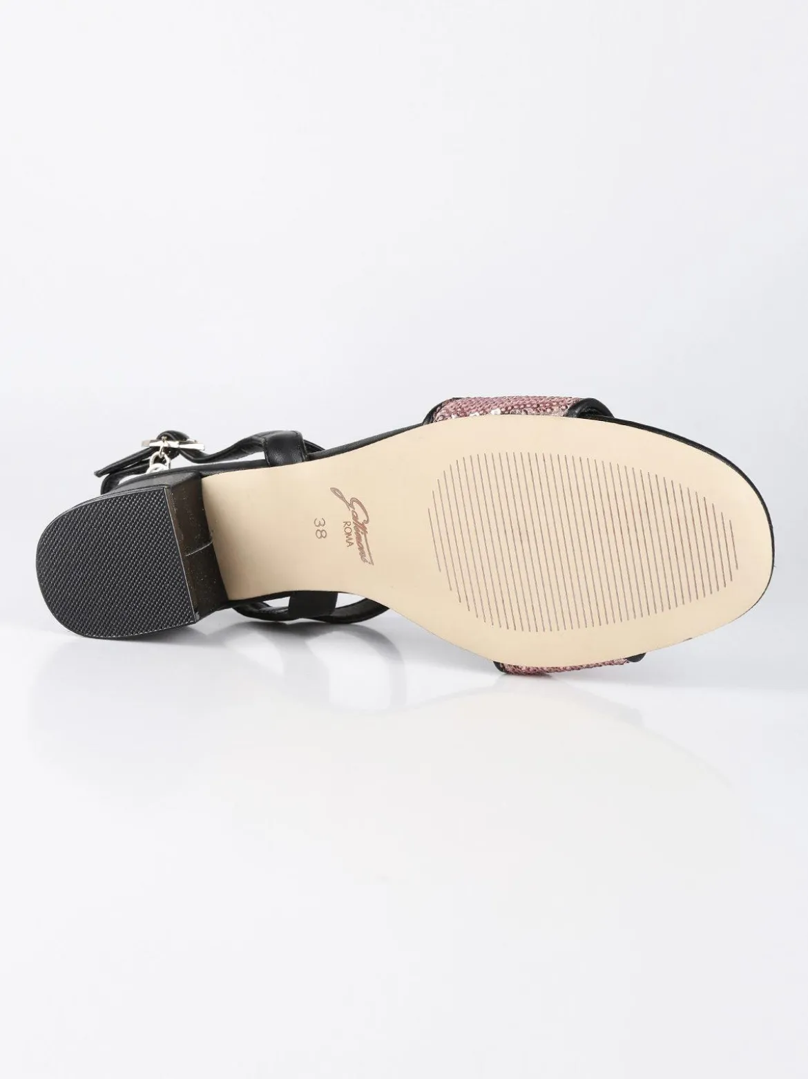 Gattinoni Sandali in pelle con paillettes