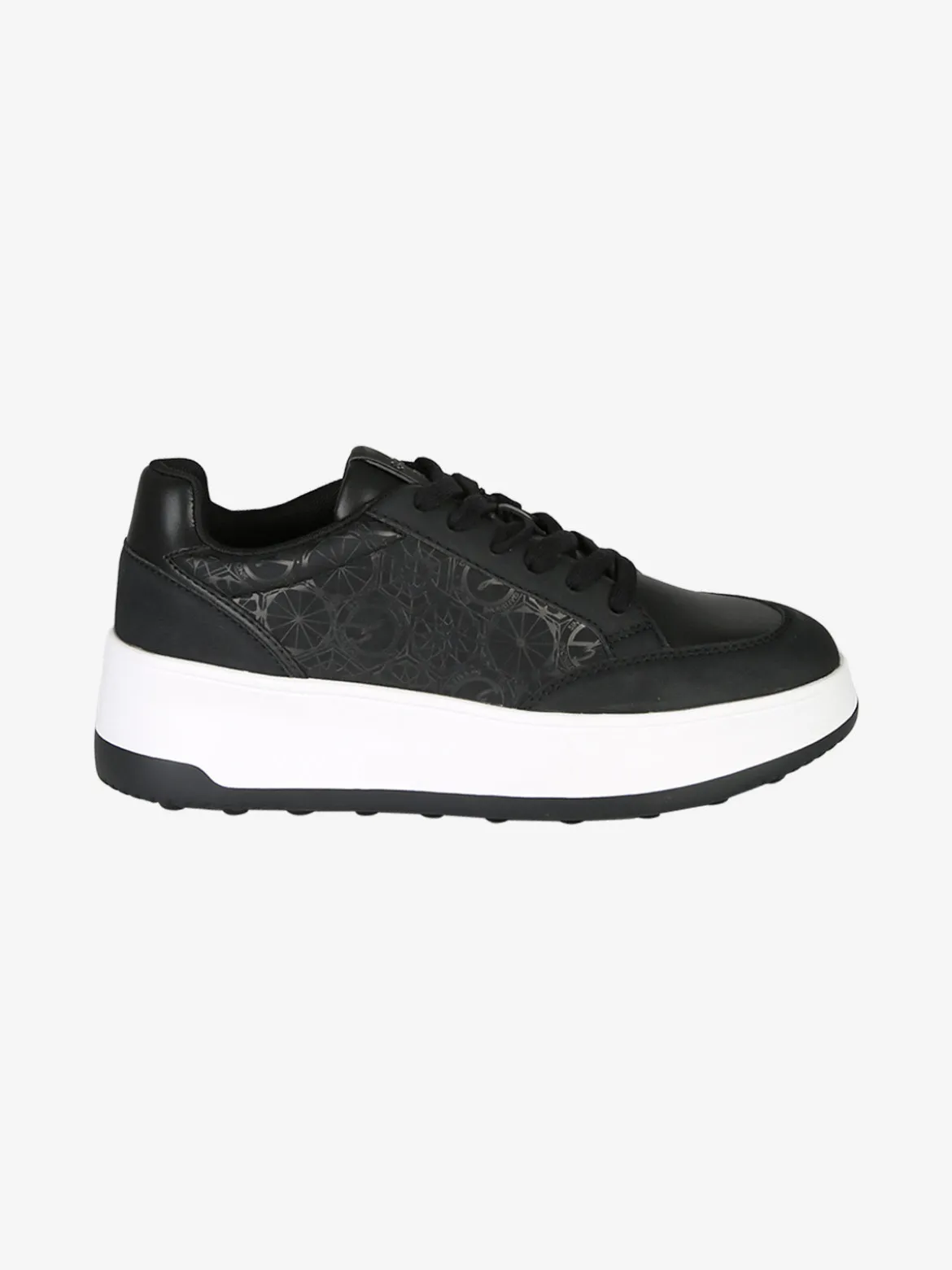 Gattinoni Sneakers donna stringate con platform - nero