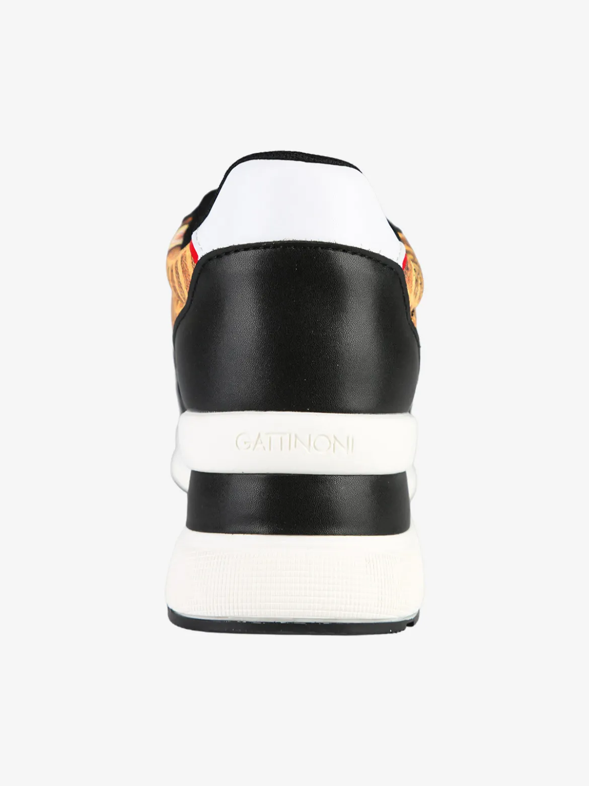 Gattinoni Sneakers donna stringate con zeppa - nero