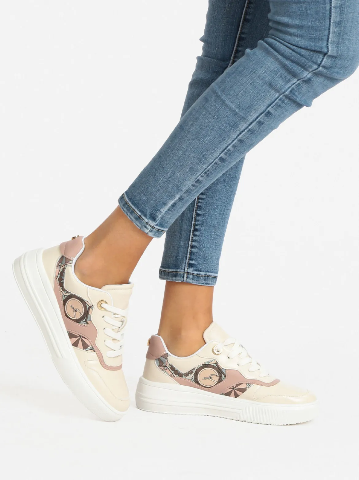 Gattinoni Sneakers stringata donna con platform