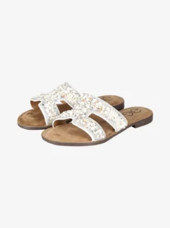 Gavi Ciabatte donna con strass e pietre colorate