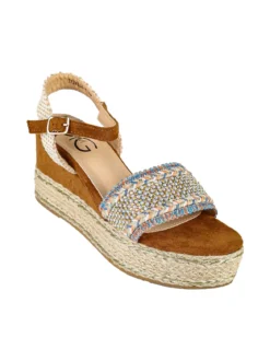 Gavi Sandali donna colorati con borchie e zeppa platform