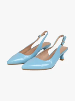 Gavi Slingback donna in vernice con tacco a rocchetto