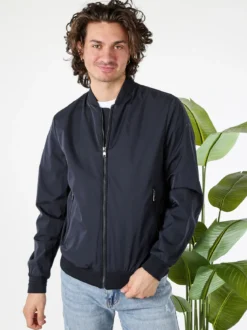 Geox AVOLA giacca bomber da uomo con zip - blu scuro
