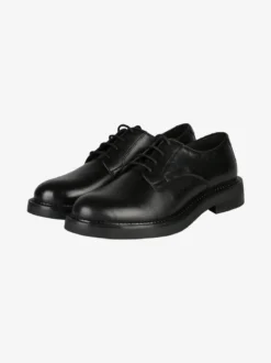 Geox D SERILDA E Francesine stringate donna in pelle - nero