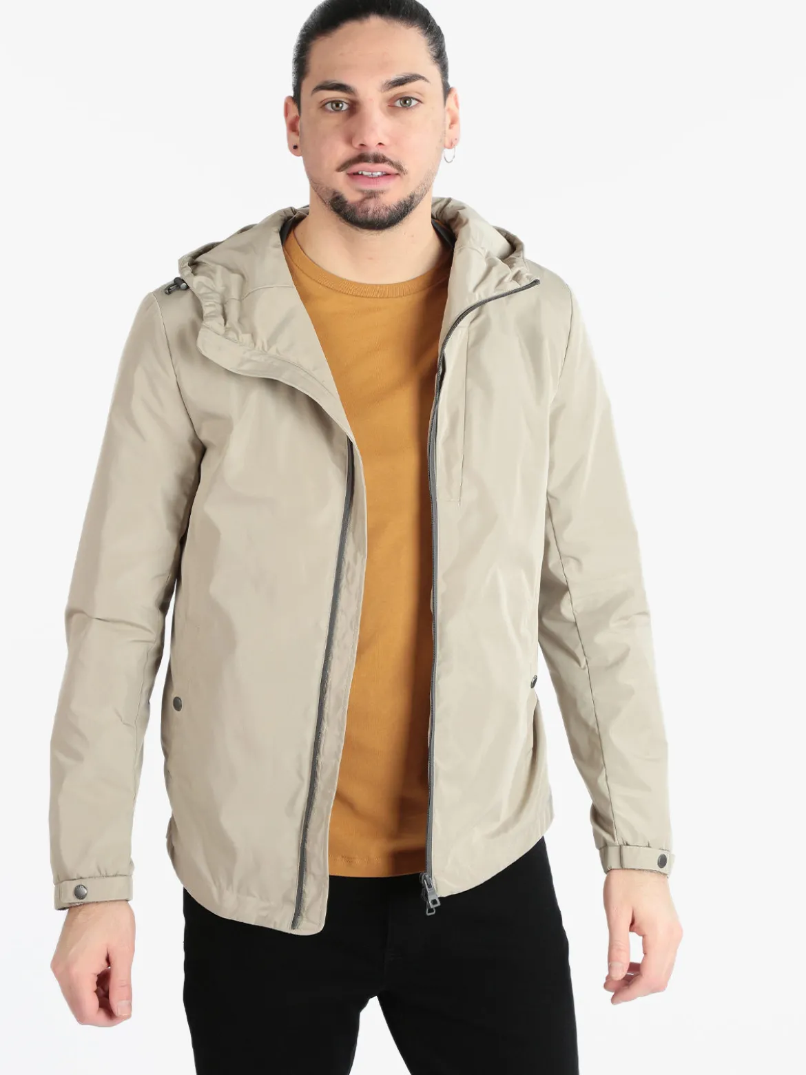 Geox F5241 Giacca leggera da uomo con cappuccio