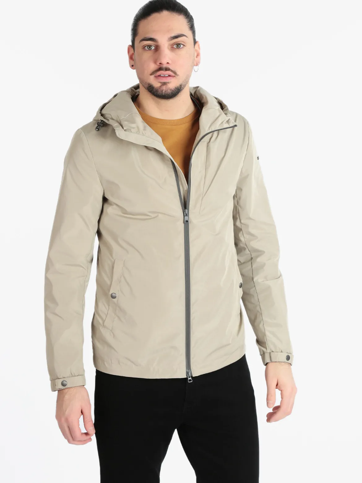 Geox F5241 Giacca leggera da uomo con cappuccio