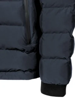 Geox SPHERICA Giubbotto imbottito da uomo con cappuccio e zip - nero
