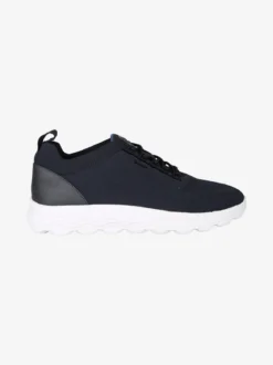 Geox SPHERICA Sneakers uomo stringate in maglia - blu scuro