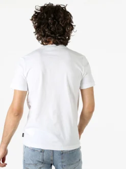 Geox T-shirt girocollo da uomo in cotone con taschino - bianco