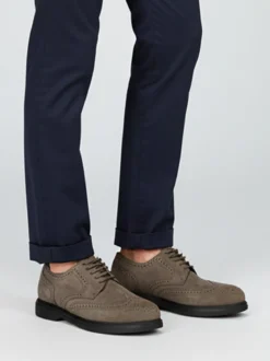 Geox U OTTAVIO A Francesine da uomo in pelle - grigio scuro