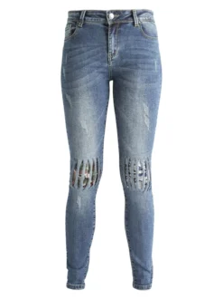 Ghiaccio&Limone Jeans con paillettes slim fit