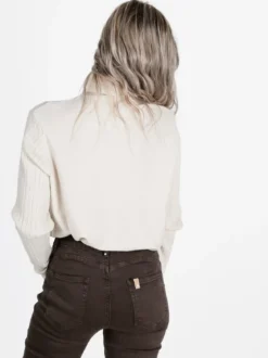 Gian Marco Venturi Maglia dolcevita da donna a trecce con micropaillettes luccicanti