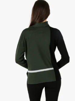 Gian Marco Venturi Maglia dolcevita da donna con strass - verde